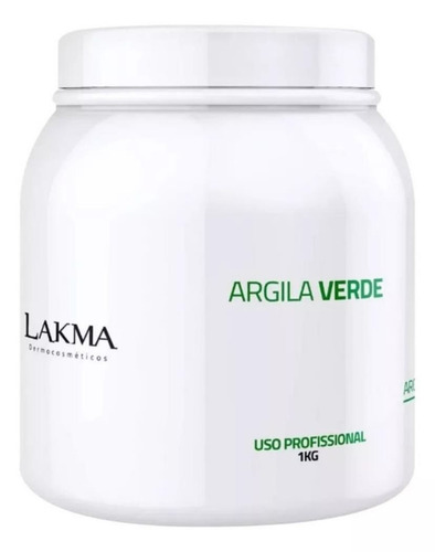 Lakma Argila Verde Máscara Corporal Facial 1kg