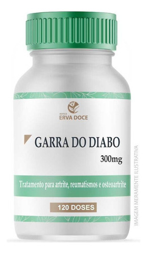 Garra Do Diabo 300mg 120 Capsulas Sabor Sem sabor