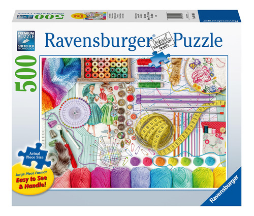 Puzle Ravensburger, Estación De Costura, 500 Piezas