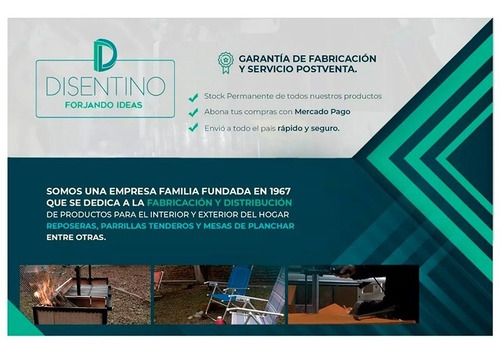 Imagen 7 de 9 de Reposera Playerita Aluminio 1 Posición Kit X2 - Disentino®