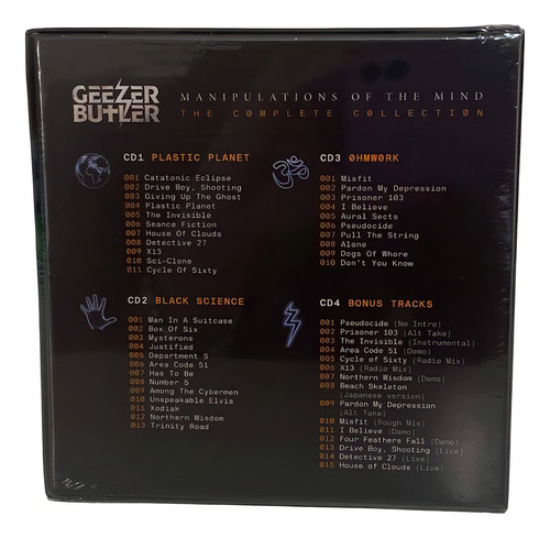 Box Geezer Butler (ex-black Sabbath) Manipulations Mind 4cd Versão Do Álbum Edição Limitada