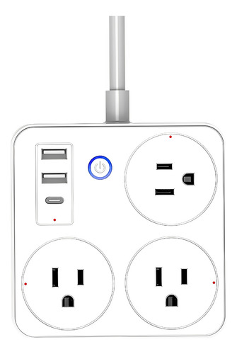 Multitoma Wifi Inteligente Alexa Con Puerto Usb Power Strip