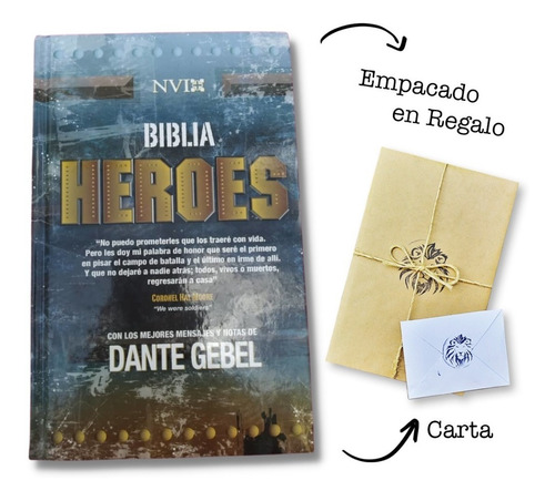 Biblia Héroes Nvi Con Mensajes De Dante Gebel Tapa Dura