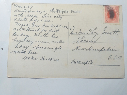Postal Buenos Aires Palacio De Gobierno 1927 (Usado)
