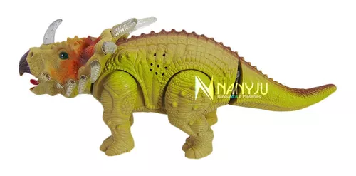 Dinossauro Robô Triceratops com Luz e Som Sakes - minipreco