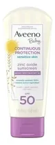 Comprar Bloqueador Solar Aveeno Baby protección solar mineral para bebés 50 SPF - Resistente al agua - 88ml