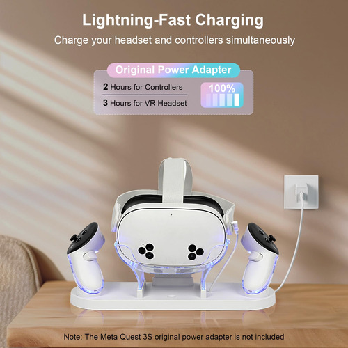 Vr Charging Station Growalleter For Meta Quest 3s/quest 3