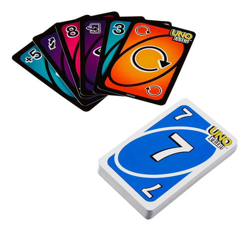¡uno Flip! Juegos Mattel 112 Cartas Con Caja De Lata