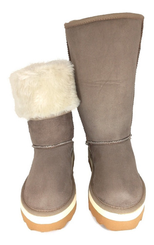 Imagen 5 de 8 de Pantubota Mujer Bota Australiana Mujer Corderito Citadina