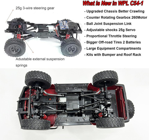 Rc Crawler Wpl C54-1 Rc Truck Rc Rock Crawler 4x4 Truck