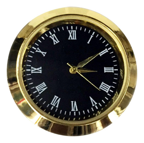Inserto De Reloj Redondo Fácil De Leer Mini Reloj De Metal