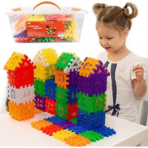 Waffle Blocks Niños Pequeños Y Niños 96 Piezas Jumbo...