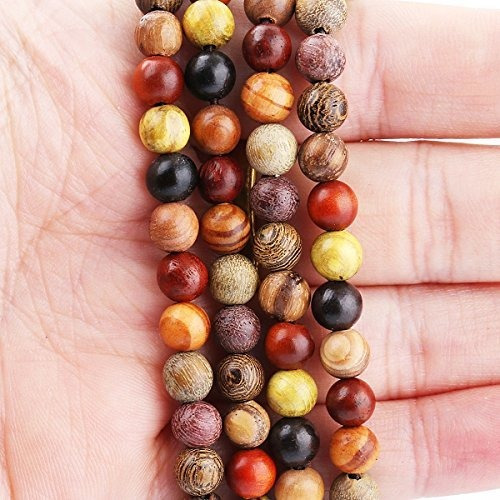 Imagen 5 de 5 de Sunyik Sándalo Mixto 108 Budista Tibetano Mala Pulsera