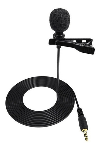 Microfone De Lapela 3,5mm P2 Stereo Youtuber Pronta Entrega