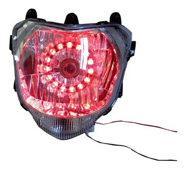 Faro Delantero Led Rojo Yamaha Fz 16 (11-19) 12v 