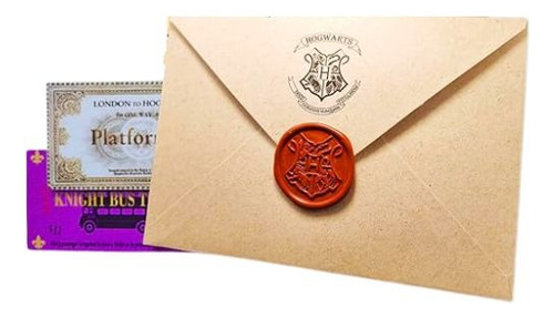 Carta Hogwarts Harry Potter Con Sello De Lacre Harry Potter