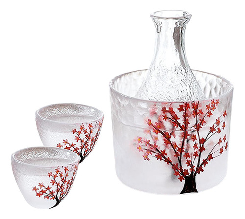 Juego De Vasos Japoneses Para Sake 1 Jarra 2 Taza 1 Tanque