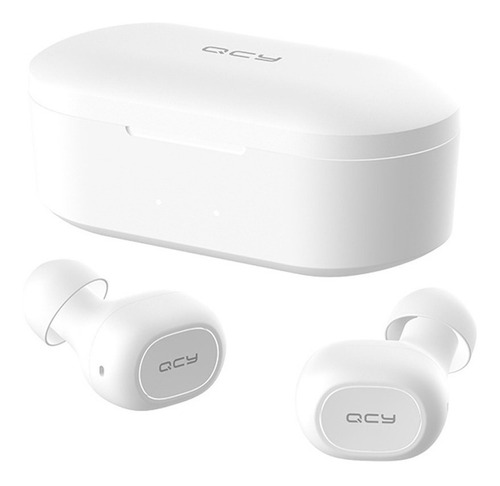 Auriculares in-ear inalámbricos QCY T2S blanco con luz LED