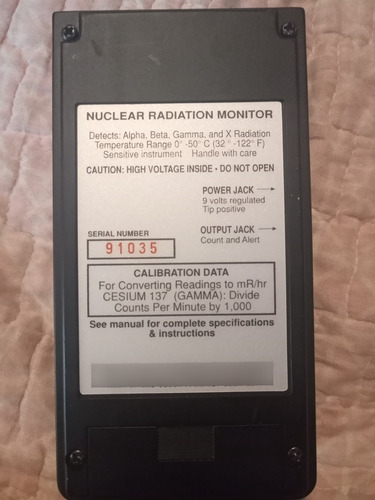 Contador Geiger Detector De Radicion Radalert