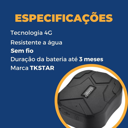 Rastreador Automotivo Tkstar Tk905b 4g Com Chip Configurado