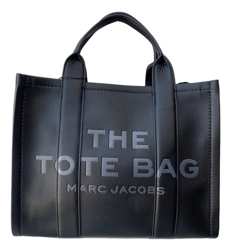 Bolsa Tote Marc Jacobs De Cuero Para Dama 33cm (medium) Acabado de los herrajes Dorados Color Negro Color de la correa de hombro Negro Diseño de la tela Liso