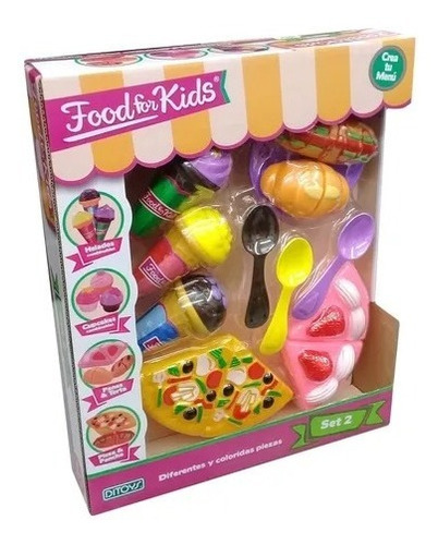 Food For Kids Set 2 De Comidas Helado Original Ditoys