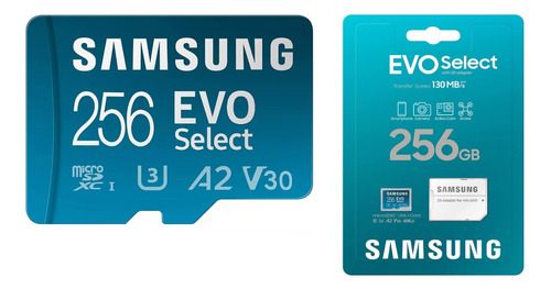 Memoria Micro Sd Samsung 256gb 130mb/s Full Hd 4k Evo