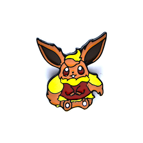 Pin Metalico Diseño Flareon Pokemon Anime Videojuego