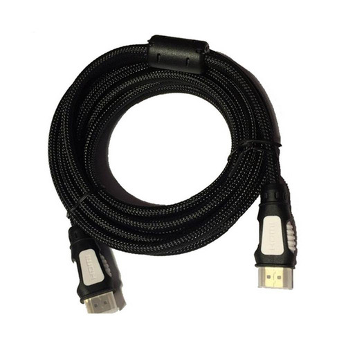 Imagen 1 de 4 de Cable Hdmi 3 Metros Malla 2.0 4k 1080p Ultra Hd Ficha Oro 3d