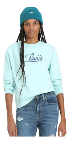 Sudadera Levi´s Strauss Cerrada 286 Verde Para Mujer
