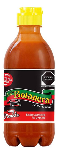 15 Pzas Salsa La Botanera Muy Picante De 370 Ml