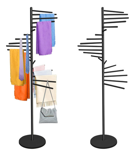 Organizador De Bufandas De 20 Niveles Y 152 Cm De Altura En