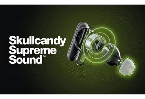 Audifonos Skullcandy Smokin Buds Xt Supreme Sound Power Bass Color True black Color de la luz Blue/Red - Bueno (Reacondicionado)