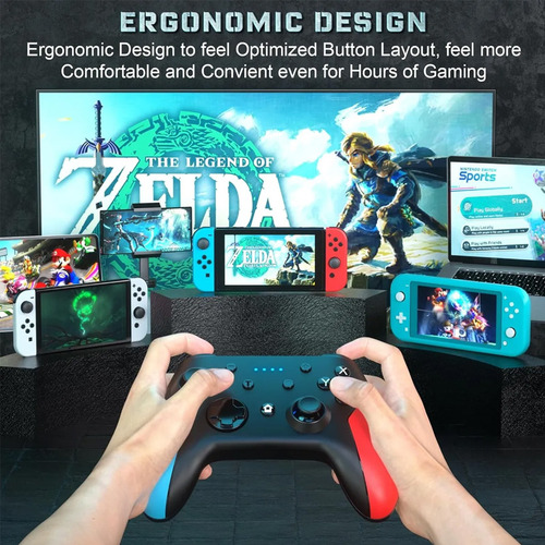Switch Gamepad, Controlador Bluetooth Inalámbrico, Consola D