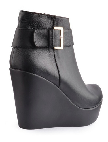 Imagen 9 de 9 de Botinetas Botines Botas De Mujer De Cuero Anika - Ferraro