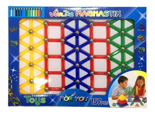 Bloques Magnéticos 157 Pcs Juego Imán.