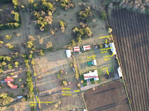 Casa En Parcela, 2 Cabañas, Piscina, Huerta, Palguín Bajo
