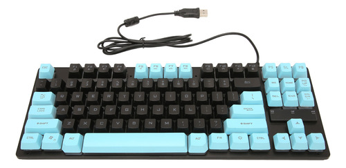 Teclado Con Cable Para Juegos, 87 Teclas, Diseño Ergonómico