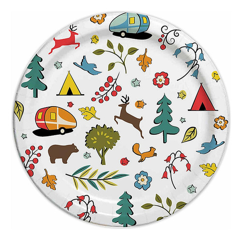 Camp Casual Cc-007w10 Eco-friendly 10 1/16  Paper Plates