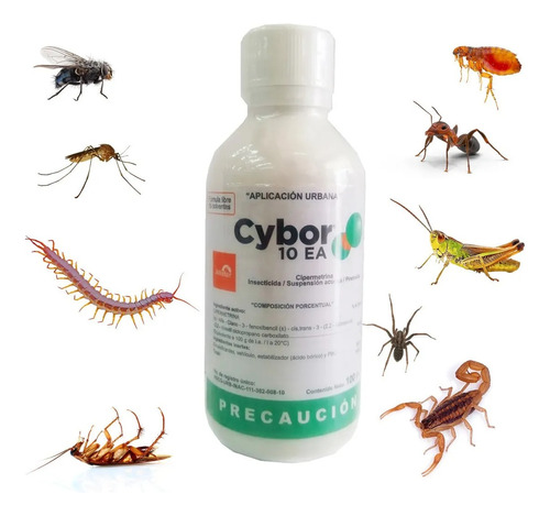 Cybor 10ea 100ml Plagas Urbanas Insectos