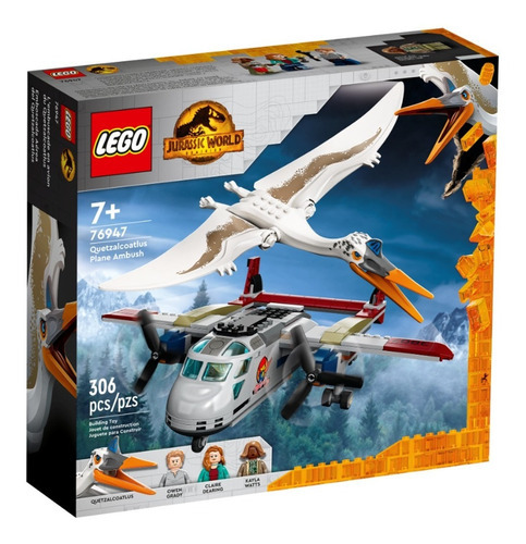 Lego Jurassic World Movie Emboscada Aerea Del Quetzalcoatlu Cantidad De Piezas 306