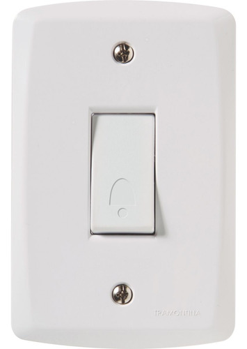 Conjunto 4x2 Interruptor Campainha 10a - Tramontina Lux