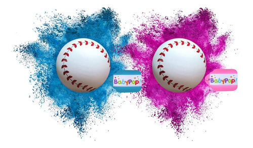 Babypop! 2 Bola Beisbol Revelada Genero Polvo Extra,color (1