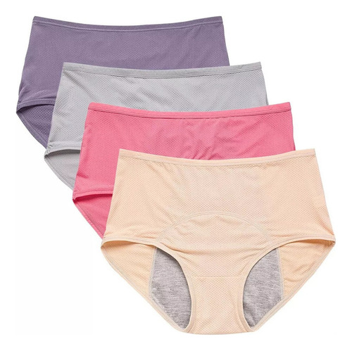 Calzones Menstruales Reutilizables Mujer Talla Extra 4pcs