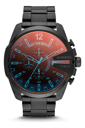 Reloj Diesel  Dz4318  Mega Jefe De Acero Inoxidable  Con Mov