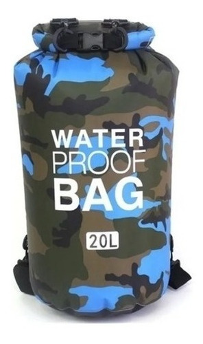 Bolso Estanco 20lt.(pvc Poliester 0,3) Camuflado Waterpr º