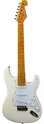Guitarra Elétrica Vintage Thomaz Teg 400v Branco Cor White Orientação da mão Destro
