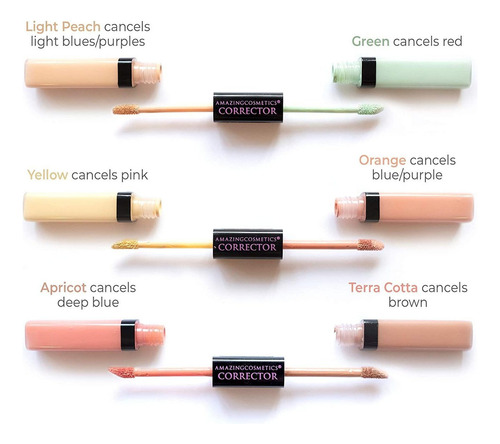 Amazing Cosmetics Corrector, Two Color Correcting Shades Hel