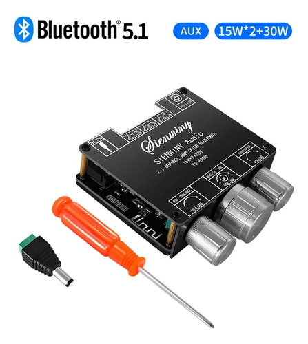 Usb Amplificador Estéreo 2x15w Agudos Y 30w Bajo Bluetooth