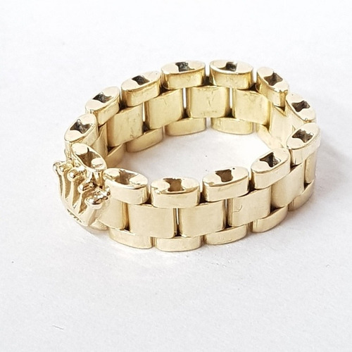 Imagen 4 de 4 de Anillo Rolex Oro 18k/750 8,9grs N°17 Brumat